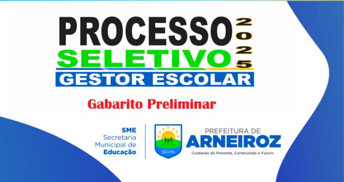 Gabarito Preliminar edital 02/2025